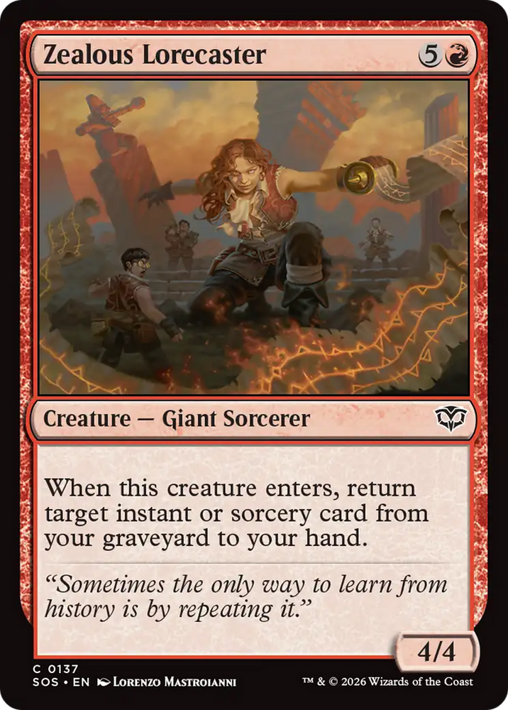 Zealous Lorecaster [Secrets of Strixhaven] Magic: The Gathering
