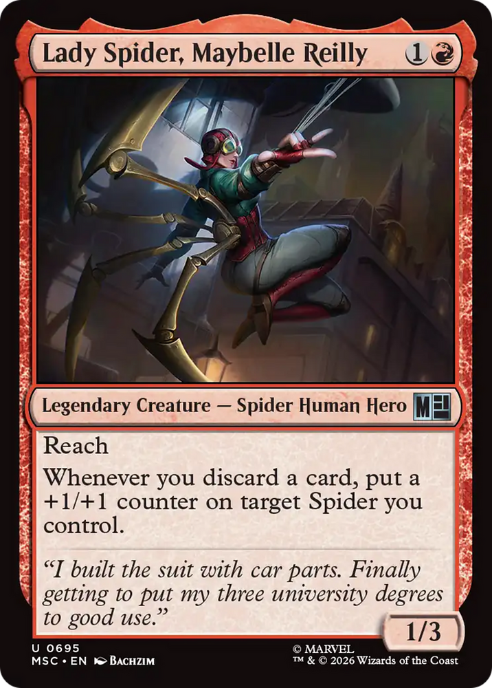 Lady Spider, Maybelle Reilly [Marvel Super Heroes Commander] Magic: The Gathering