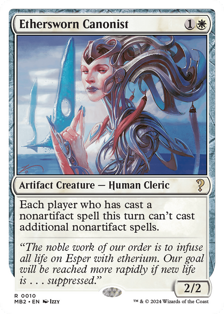 Ethersworn Canonist (White Border) [Mystery Booster 2] Magic: The Gathering