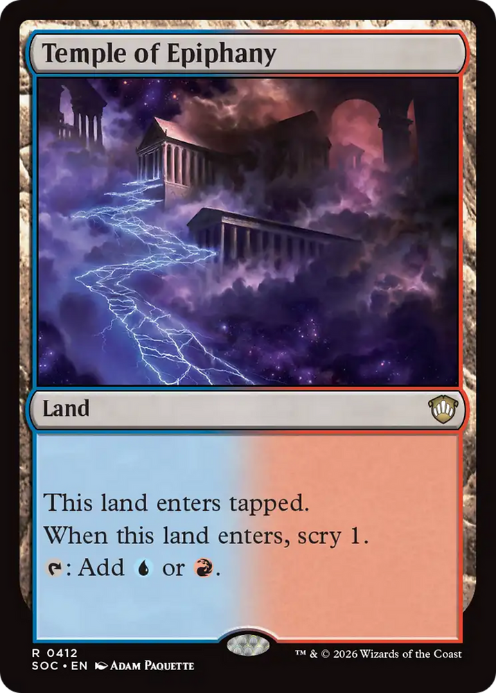 Temple of Epiphany [Secrets of Strixhaven Commander] Magic: The Gathering