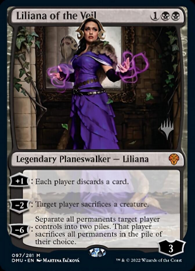 Liliana of the Veil (Promo Pack) [Dominaria United Promos] Magic: The Gathering