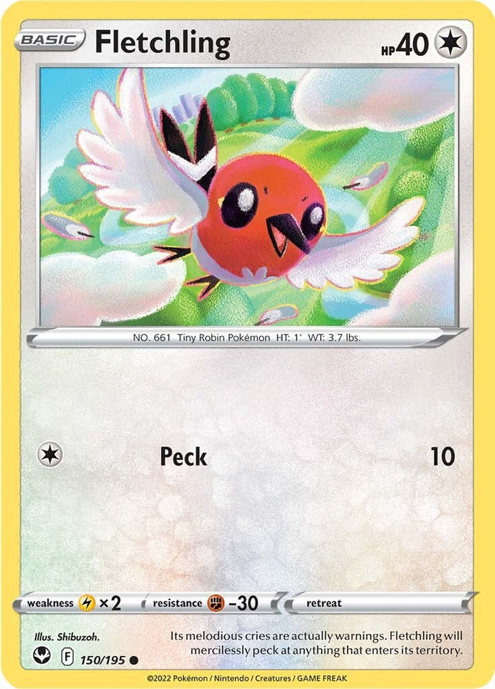 Fletchling (150/195) [Sword & Shield: Silver Tempest] Pokémon