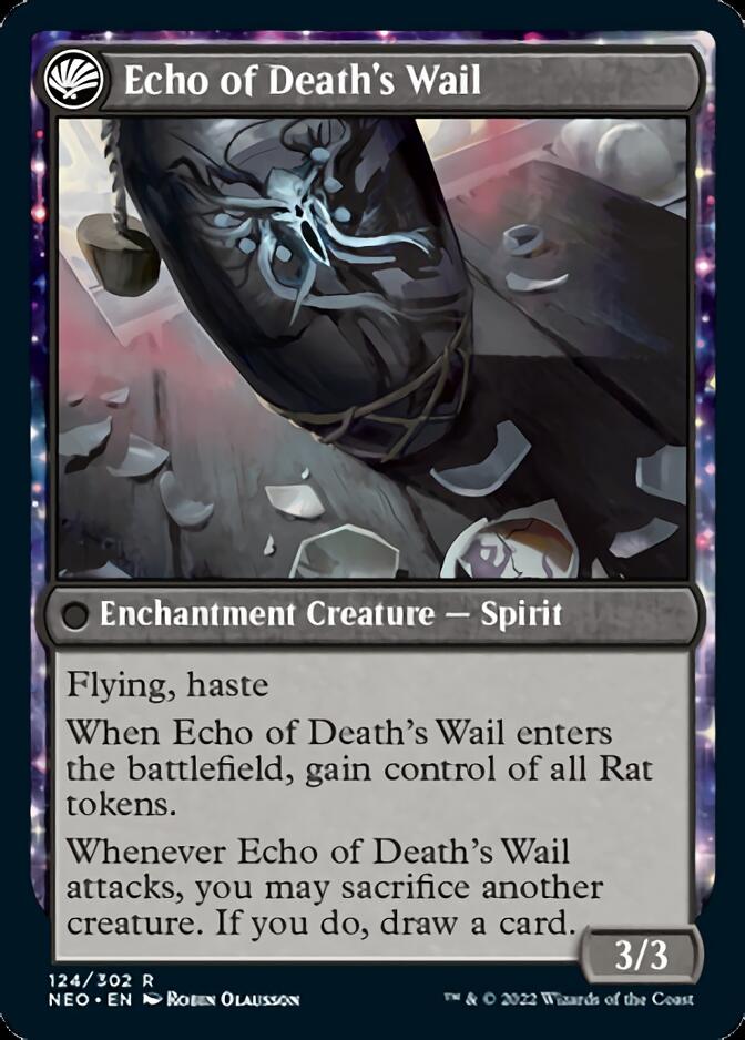 Tribute to Horobi // Echo of Death's Wail [Kamigawa: Neon Dynasty] Magic: The Gathering