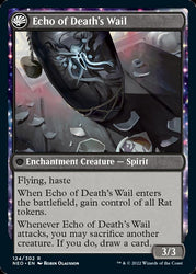 Tribute to Horobi // Echo of Death's Wail [Kamigawa: Neon Dynasty] Magic: The Gathering