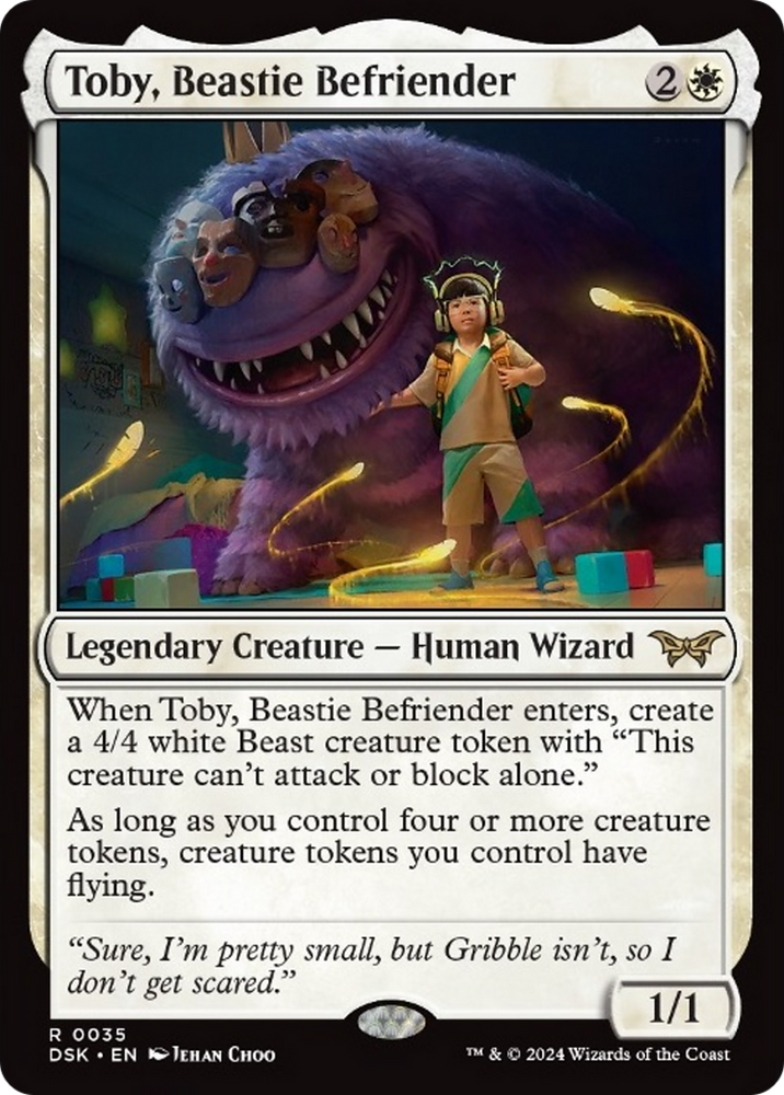 Toby, Beastie Befriender [Duskmourn: House of Horror] Magic: The Gathering