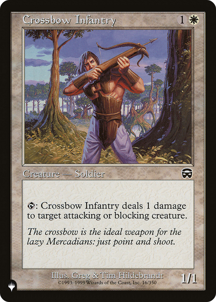 Crossbow Infantry [The List] Magic: The Gathering