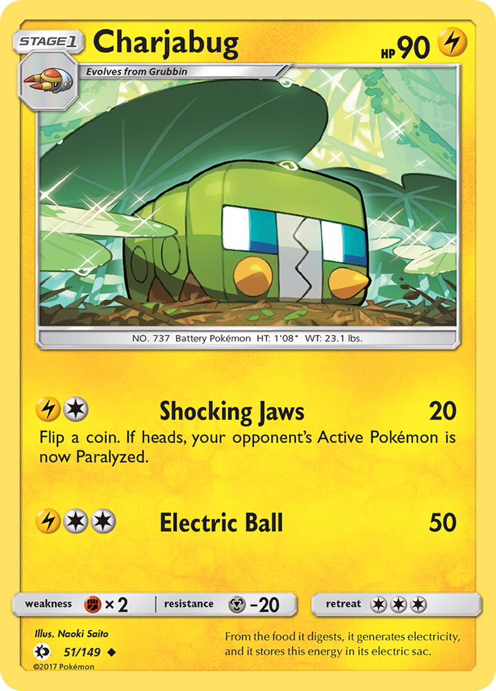 Charjabug (51/149) [Sun & Moon: Base Set] Pokémon