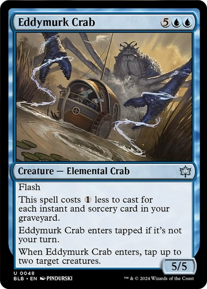 Eddymurk Crab [Bloomburrow] Magic: The Gathering