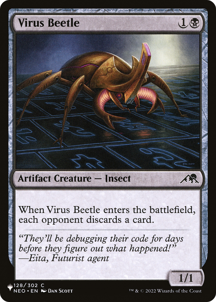 Virus Beetle [The List] Magic: The Gathering