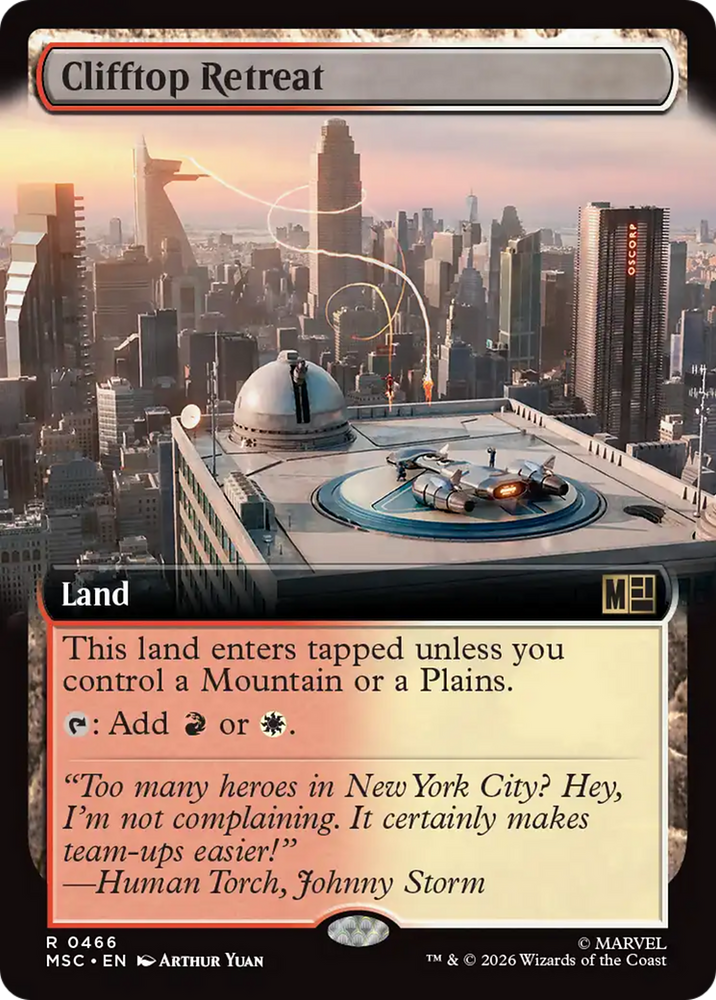 Clifftop Retreat (Extended Art) [Marvel Super Heroes Commander] Magic: The Gathering