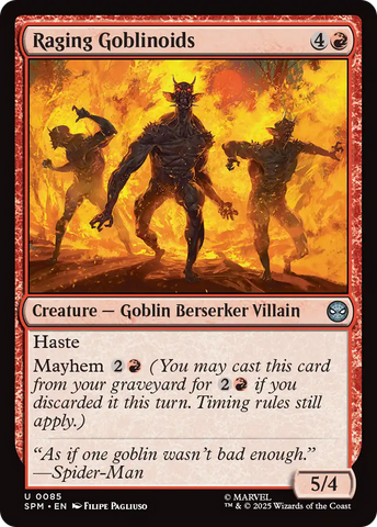 Raging Goblinoids [Marvel's Spider-Man] Magic: The Gathering