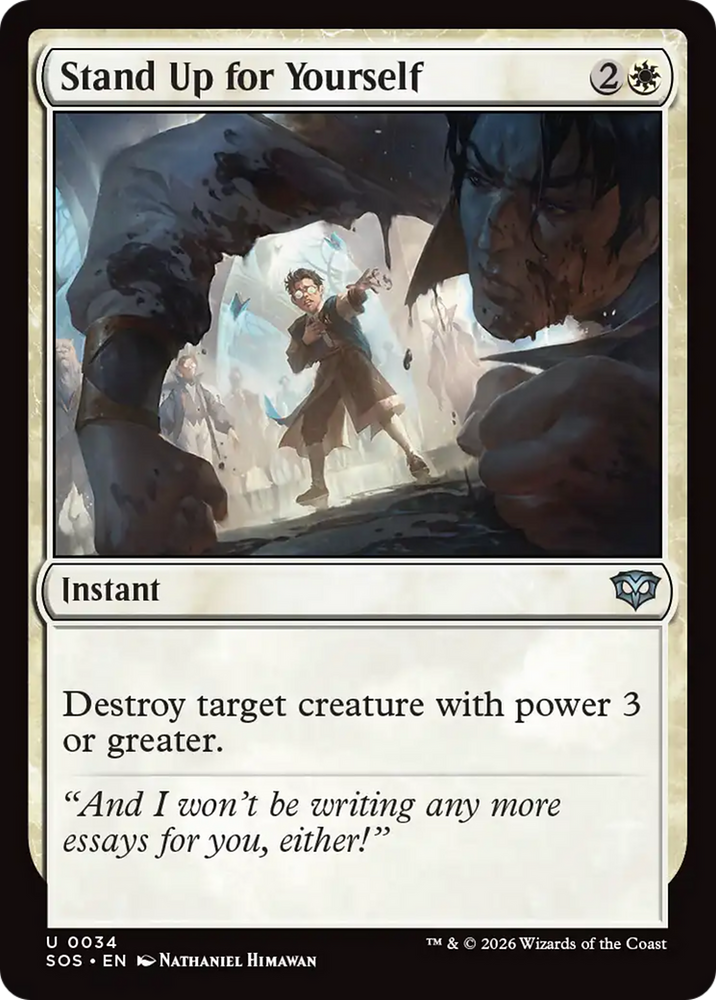 Stand Up for Yourself [Secrets of Strixhaven] Magic: The Gathering