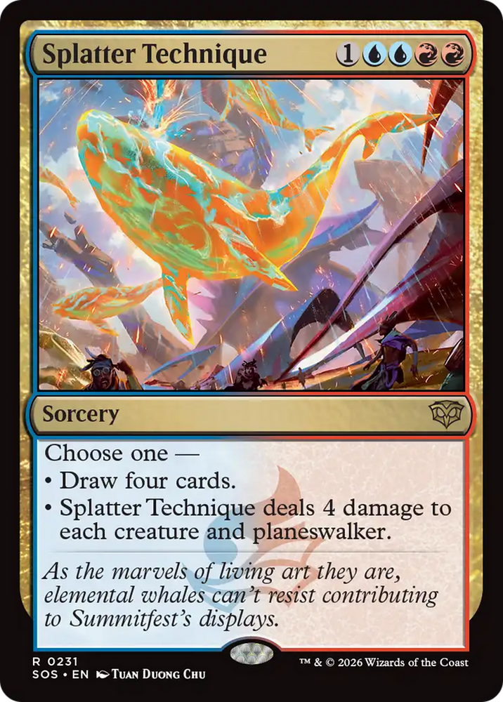 Splatter Technique [Secrets of Strixhaven] Magic: The Gathering