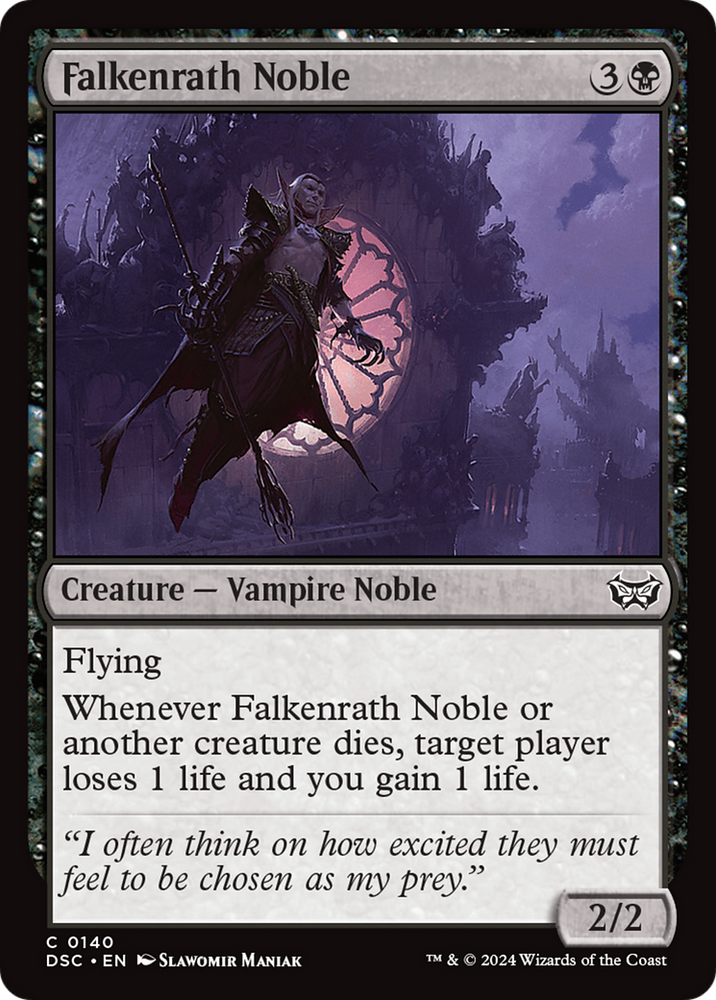 Falkenrath Noble [Duskmourn: House of Horror Commander] Magic: The Gathering