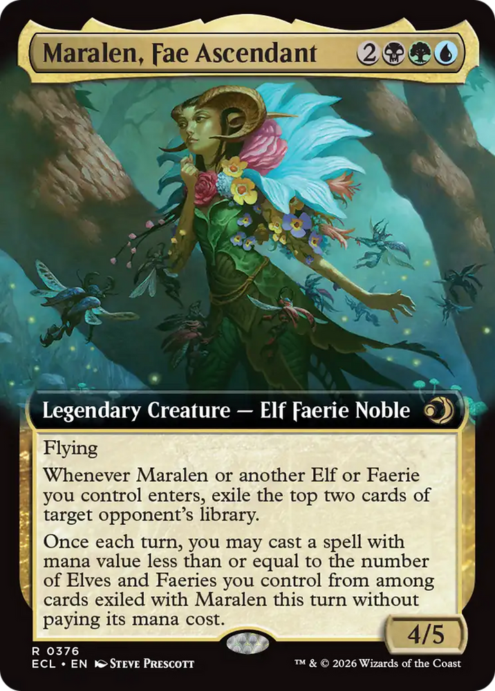 Maralen, Fae Ascendant (Extended Art) [Lorwyn Eclipsed] Magic: The Gathering