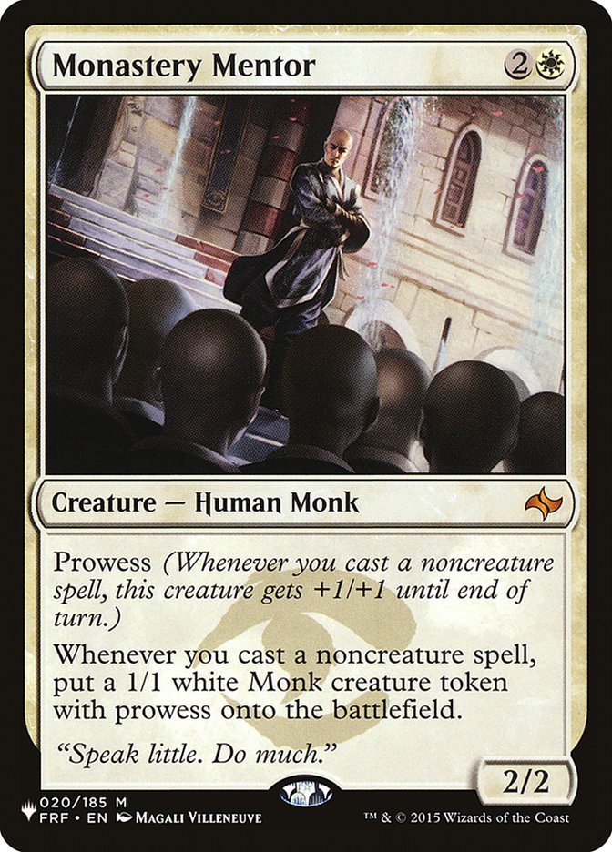Monastery Mentor [The List] Magic: The Gathering