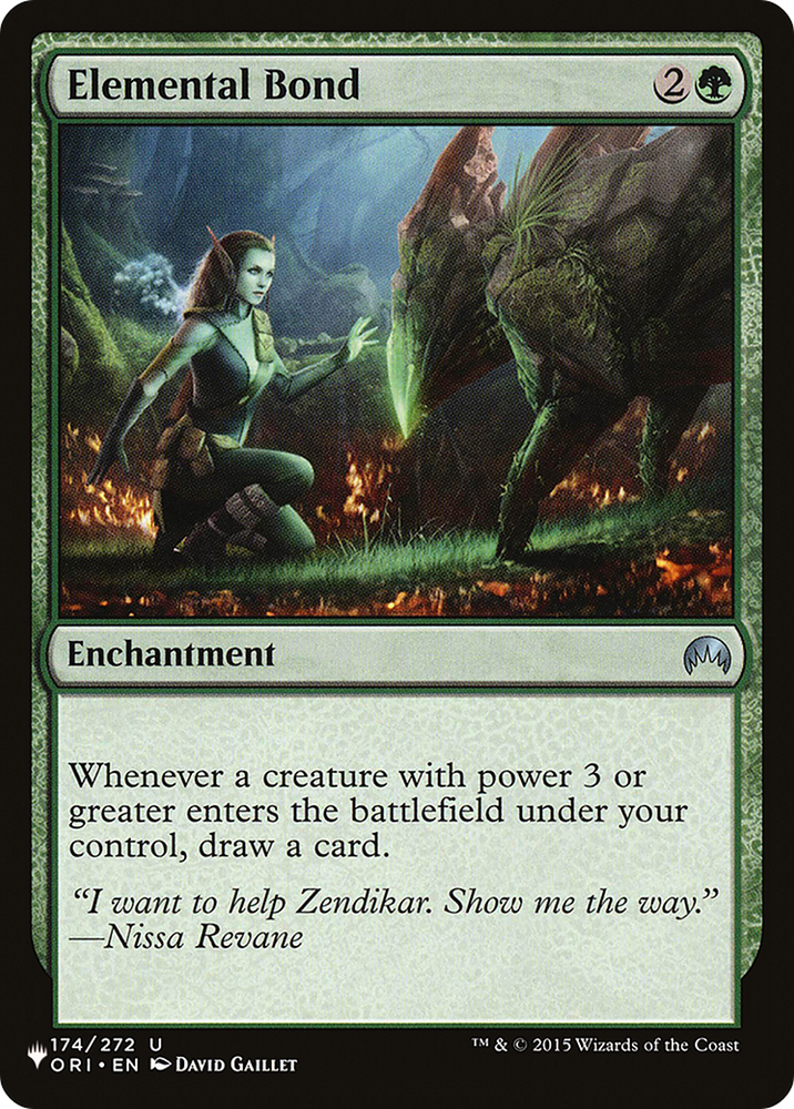 Elemental Bond [The List] Magic: The Gathering