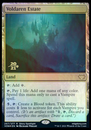 Voldaren Estate [Innistrad: Crimson Vow Prerelease Promos] Magic: The Gathering