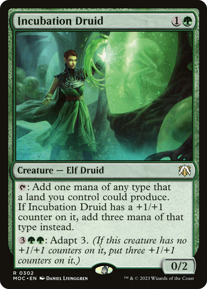 Incubation Druid [March of the Machine Commander] Magic: The Gathering