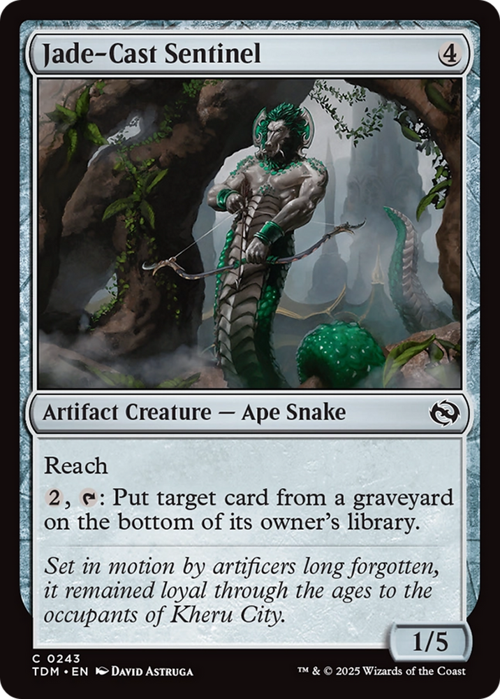 Jade-Cast Sentinel [Tarkir: Dragonstorm] Magic: The Gathering