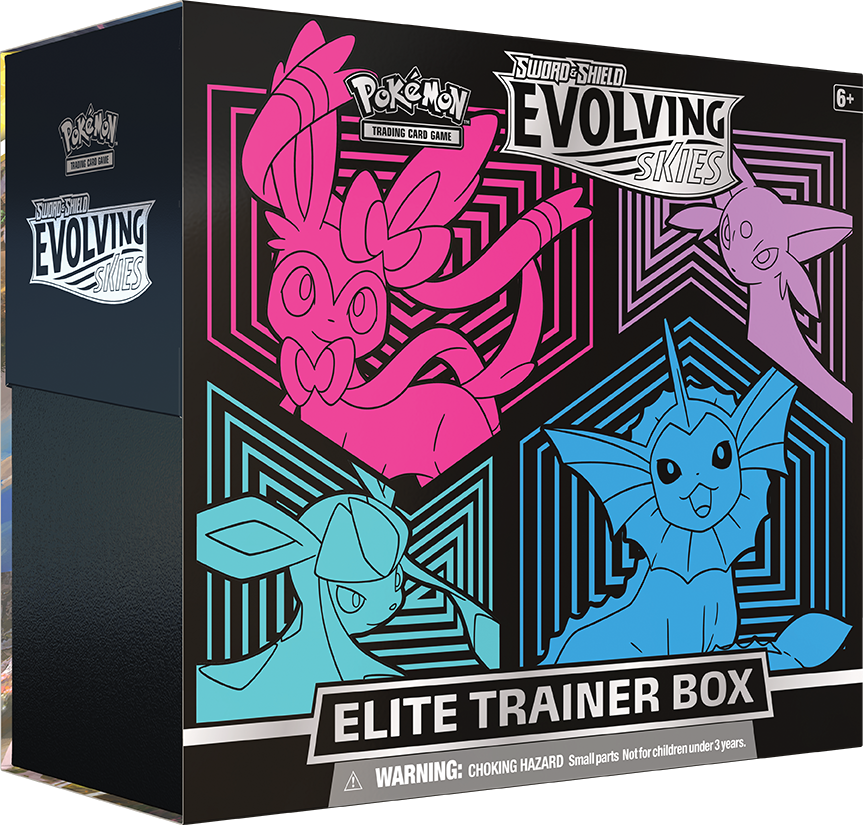 Sword & Shield: Evolving Skies - Elite Trainer Box (Glaceon/Vaporeon/Sylveon/Espeon) Pokémon