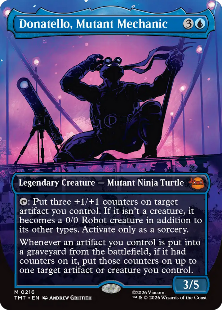 Donatello, Mutant Mechanic (Borderless) [Teenage Mutant Ninja Turtles] Magic: The Gathering