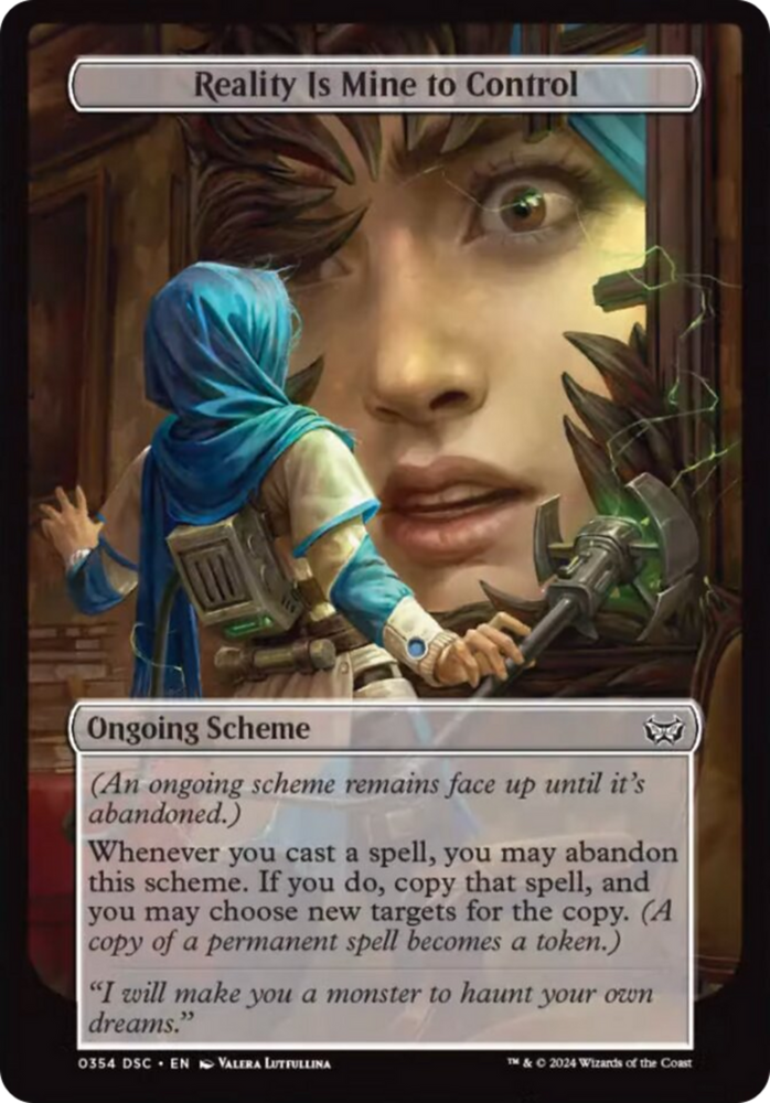 Reality Is Mine to Control (Full Art) [Duskmourn: Archenemy] Magic: The Gathering