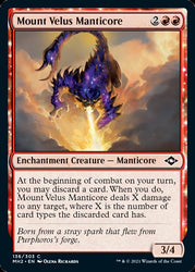 Mount Velus Manticore [Modern Horizons 2] Magic: The Gathering