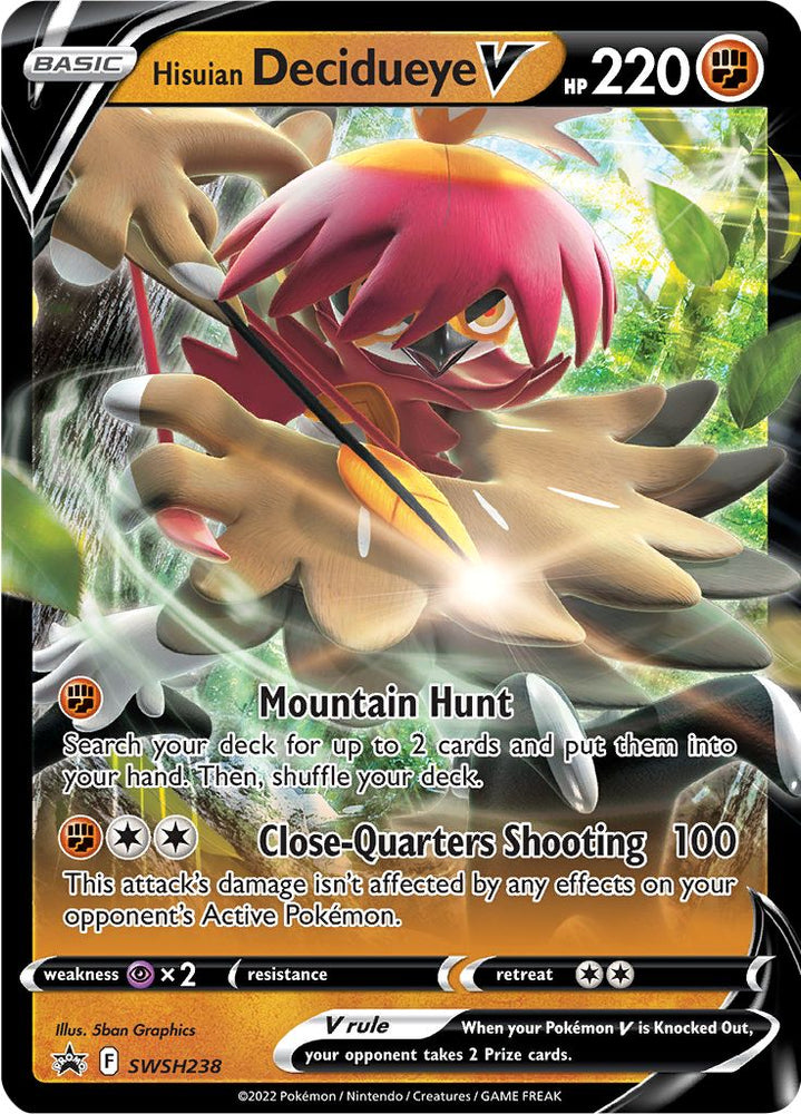 Hisuian Decidueye V (SWSH238) [Sword & Shield: Black Star Promos] Pokémon