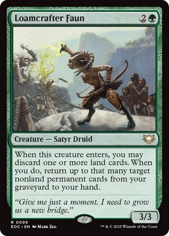 Loamcrafter Faun [Edge of Eternities Commander] Magic: The Gathering
