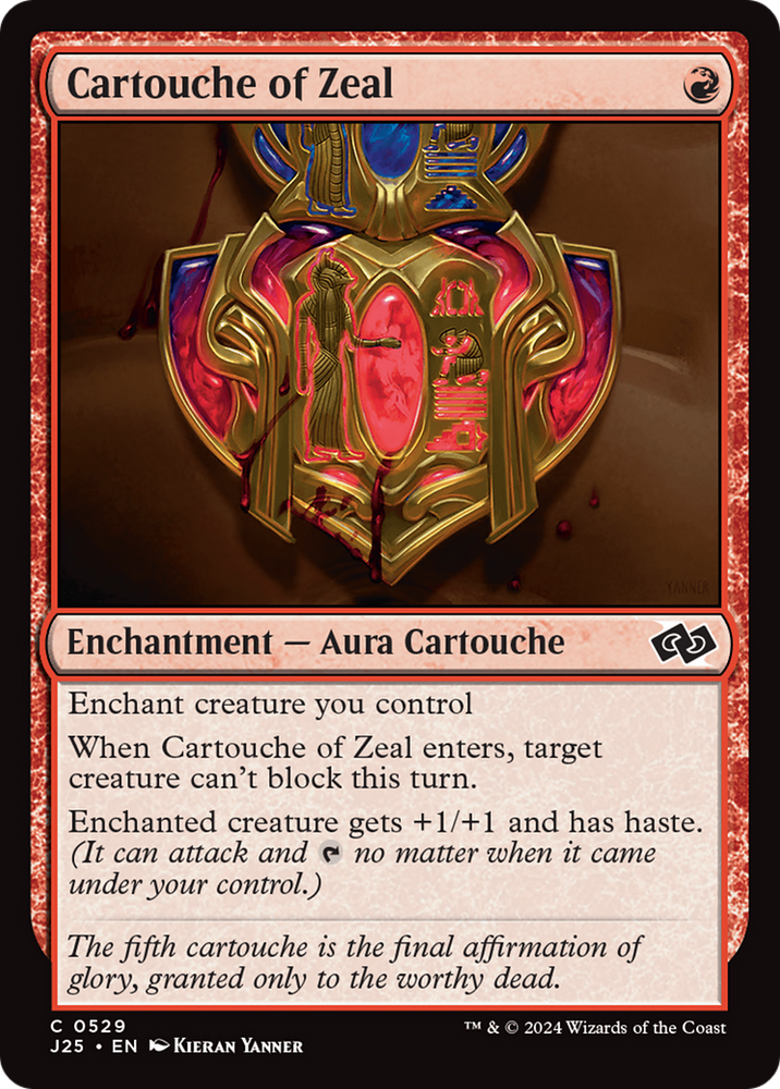 Cartouche of Zeal [Foundations Jumpstart] Magic: The Gathering