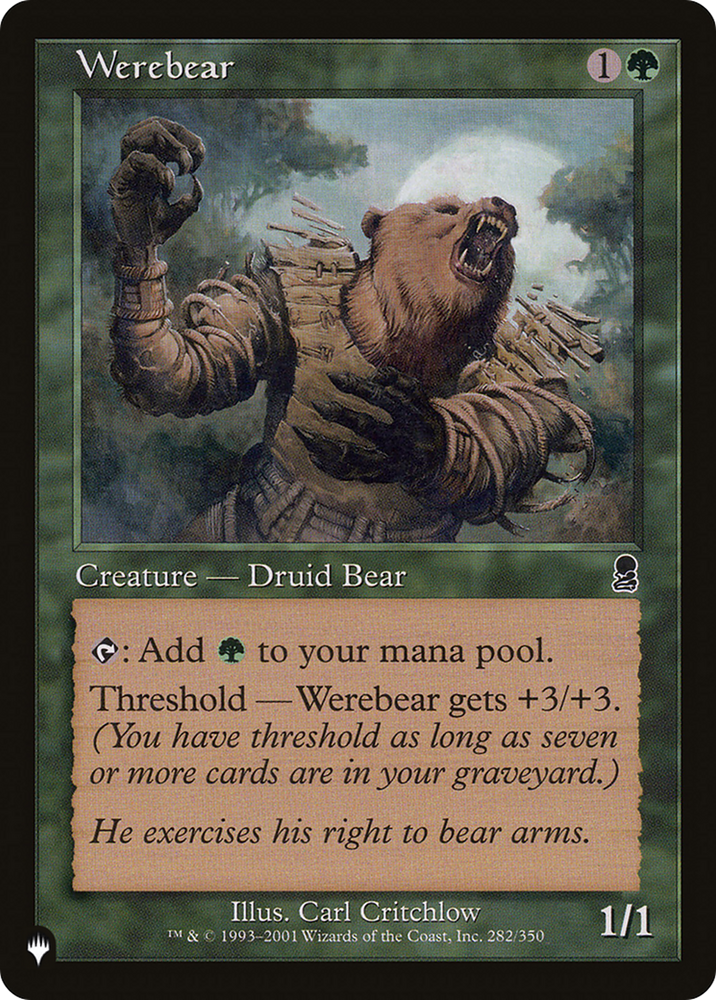 Werebear [The List] Magic: The Gathering