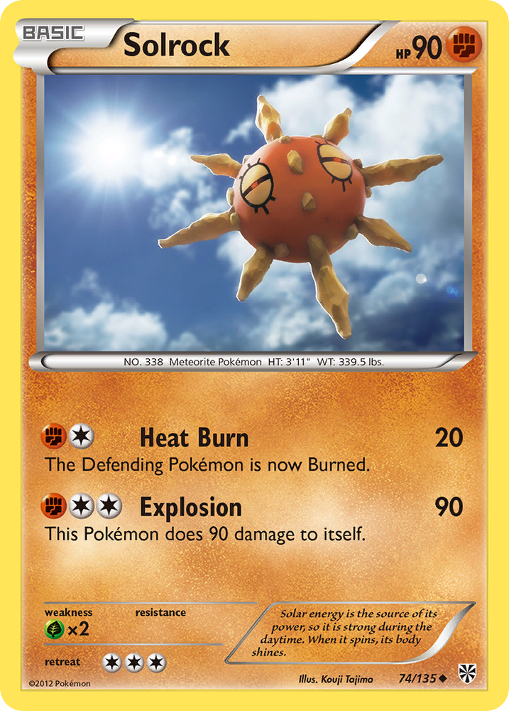 Solrock (74/135) [Black & White: Plasma Storm] Pokémon