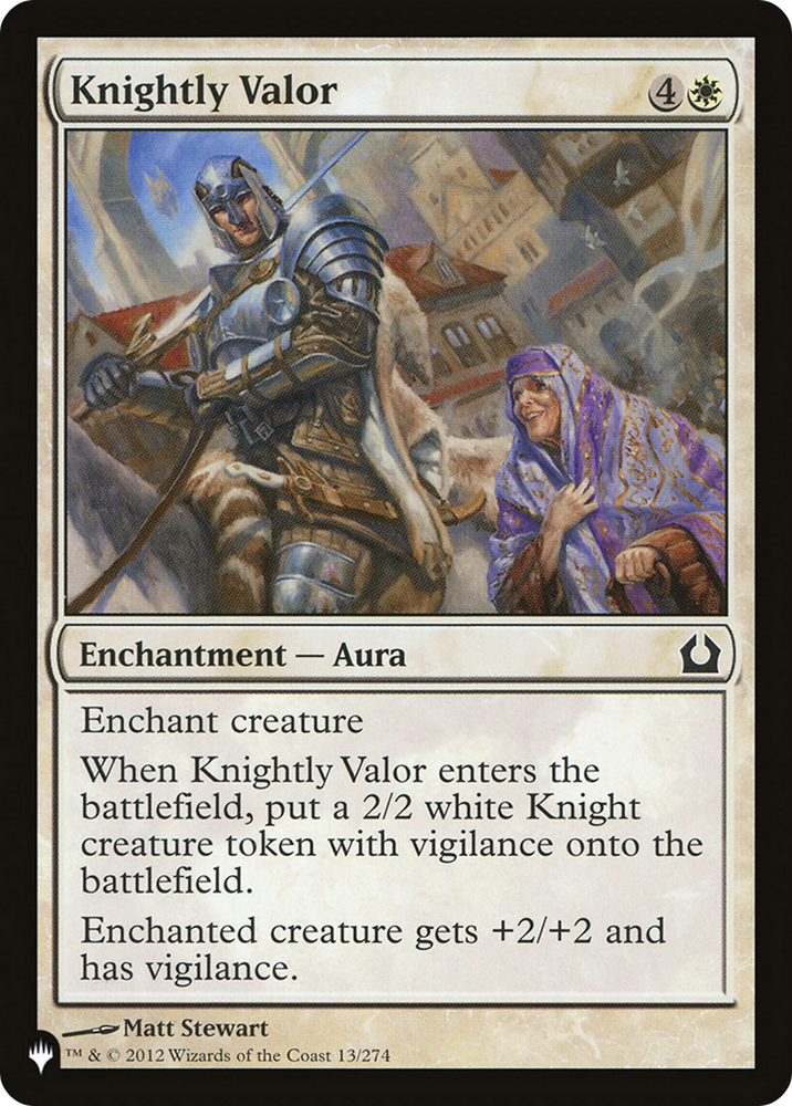 Knightly Valor [The List] Magic: The Gathering
