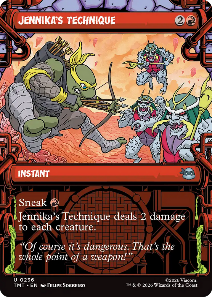 Jennika's Technique (Showcase) [Teenage Mutant Ninja Turtles] Magic: The Gathering