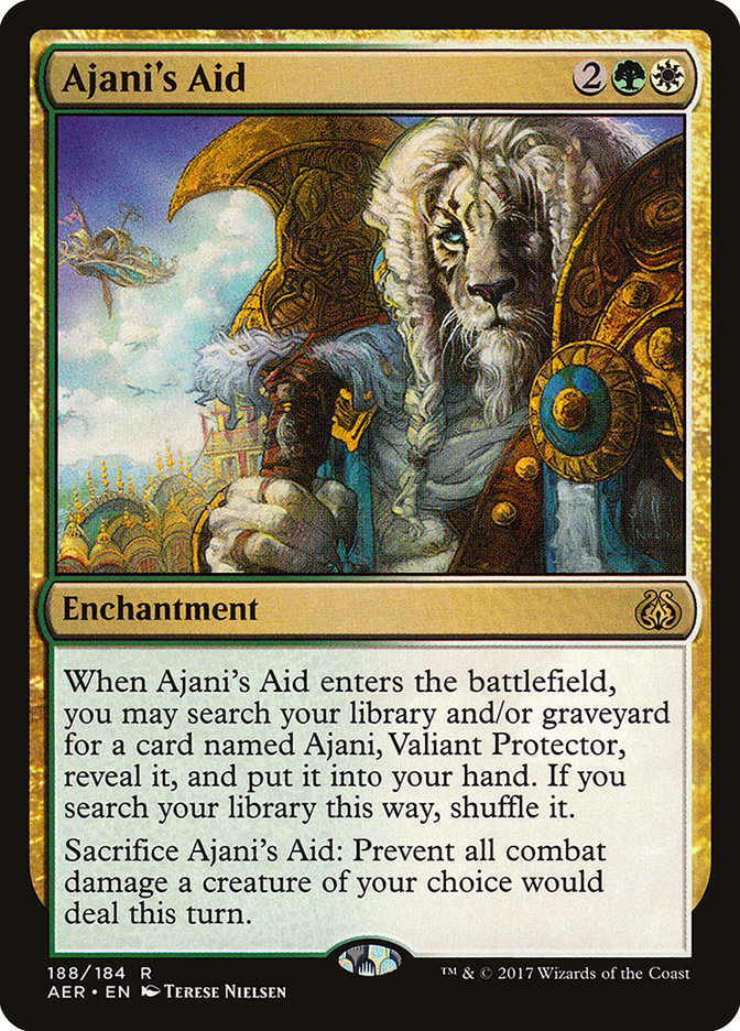 Ajani's Aid [Aether Revolt] Magic: The Gathering