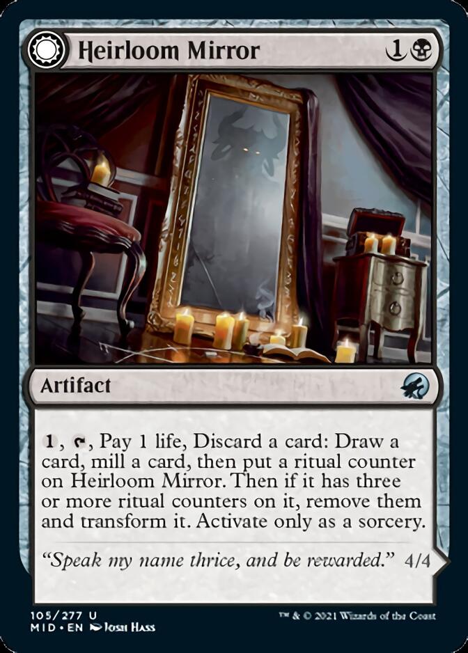 Heirloom Mirror // Inherited Fiend [Innistrad: Midnight Hunt] Magic: The Gathering