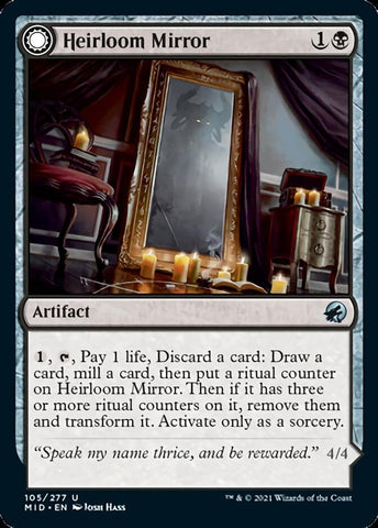 Heirloom Mirror // Inherited Fiend [Innistrad: Midnight Hunt] Magic: The Gathering