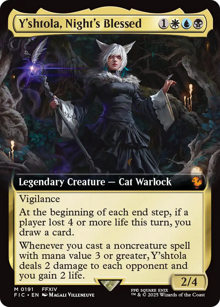 Y'shtola, Night's Blessed (Extended Art) [FINAL FANTASY Commander] Magic: The Gathering