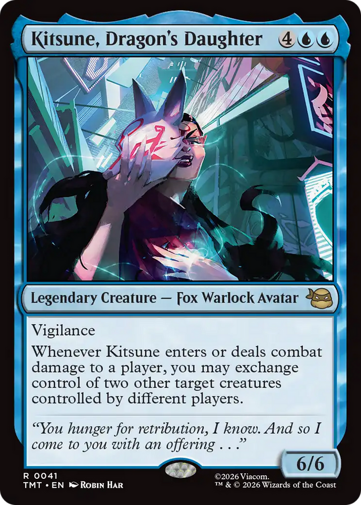 Kitsune, Dragon's Daughter [Teenage Mutant Ninja Turtles] Magic: The Gathering