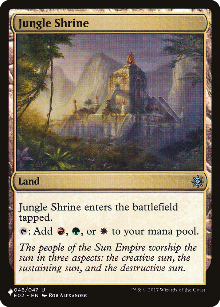 Jungle Shrine (E02) [The List] Magic: The Gathering