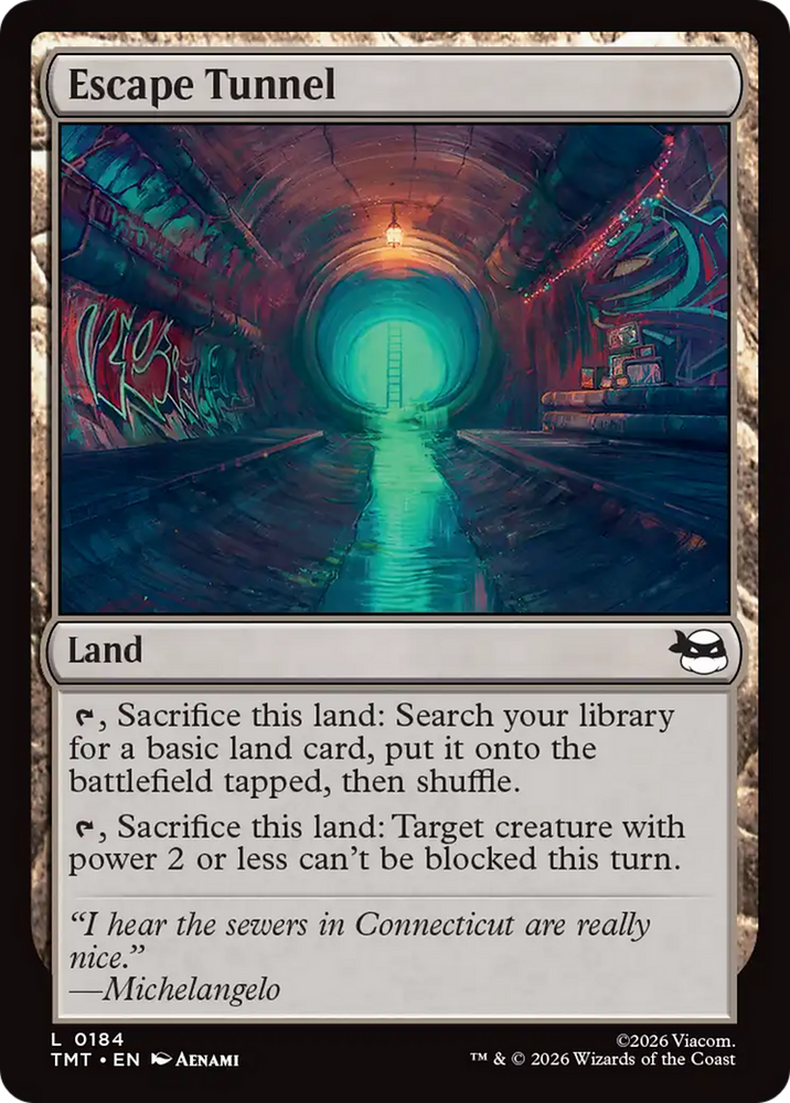 Escape Tunnel [Teenage Mutant Ninja Turtles] Magic: The Gathering