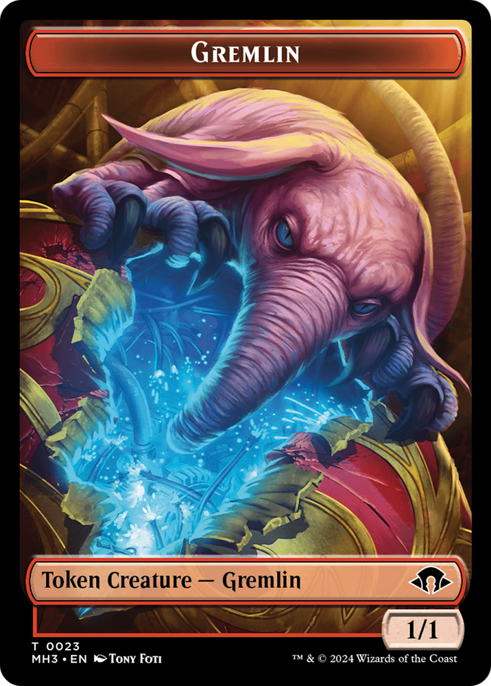 Eldrazi Spawn // Gremlin Double-Sided Token [Modern Horizons 3 Tokens] Magic: The Gathering
