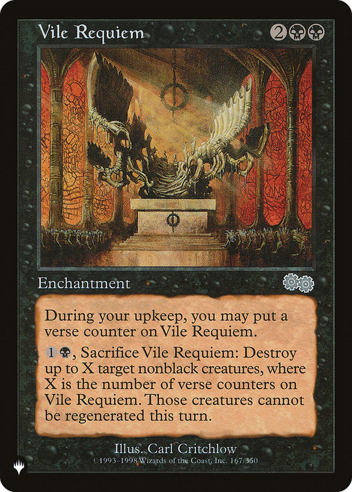 Vile Requiem (USG) [The List] Magic: The Gathering