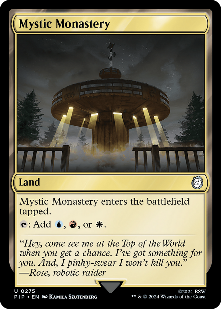 Mystic Monastery [Fallout] Magic: The Gathering