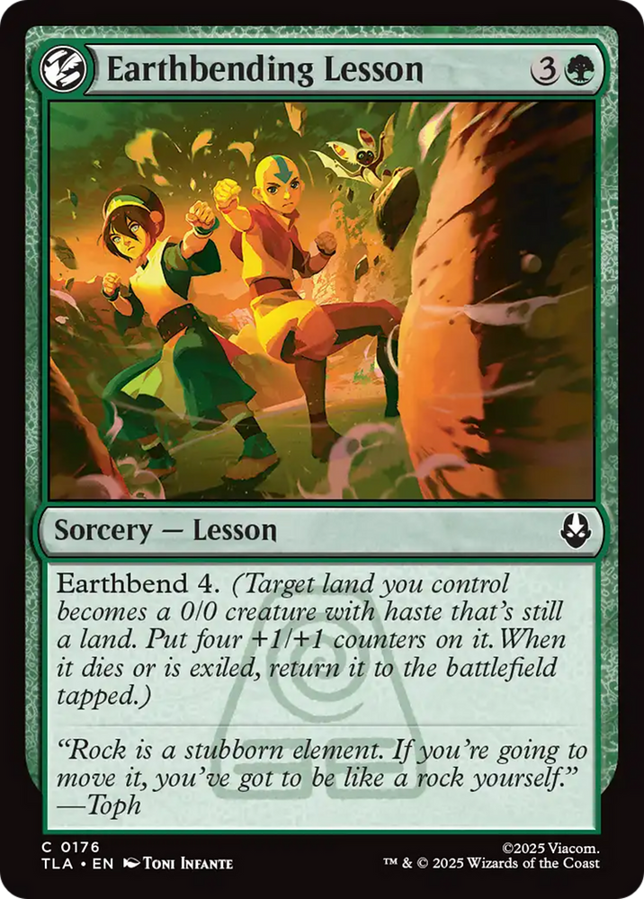 Earthbending Lesson [Avatar: The Last Airbender] Magic: The Gathering