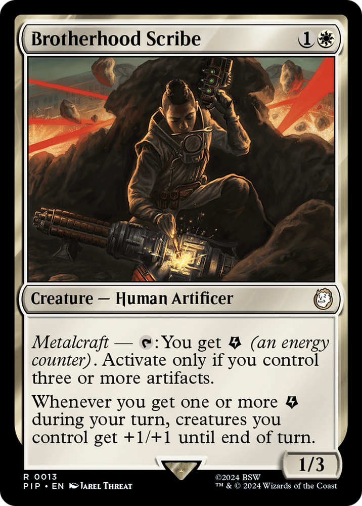 Brotherhood Scribe [Fallout] Magic: The Gathering