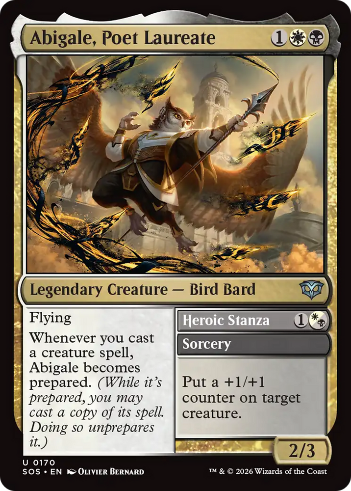 Abigale, Poet Laureate [Secrets of Strixhaven] Magic: The Gathering