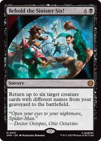 Behold the Sinister Six! [Marvel's Spider-Man] Magic: The Gathering