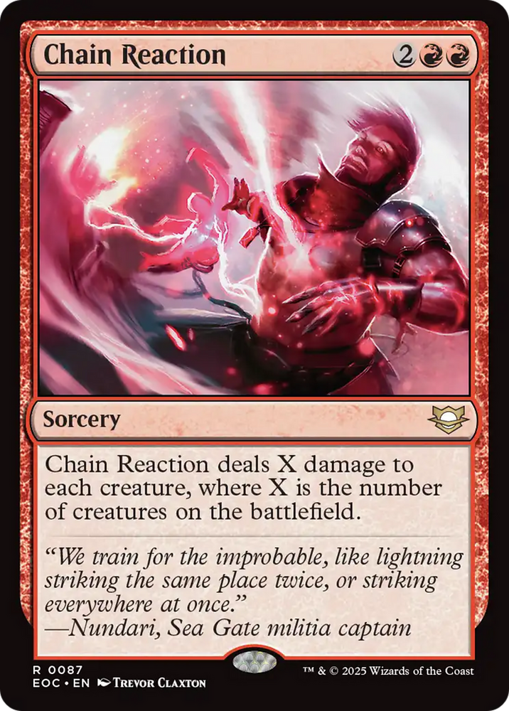 Chain Reaction [Edge of Eternities Commander] Magic: The Gathering